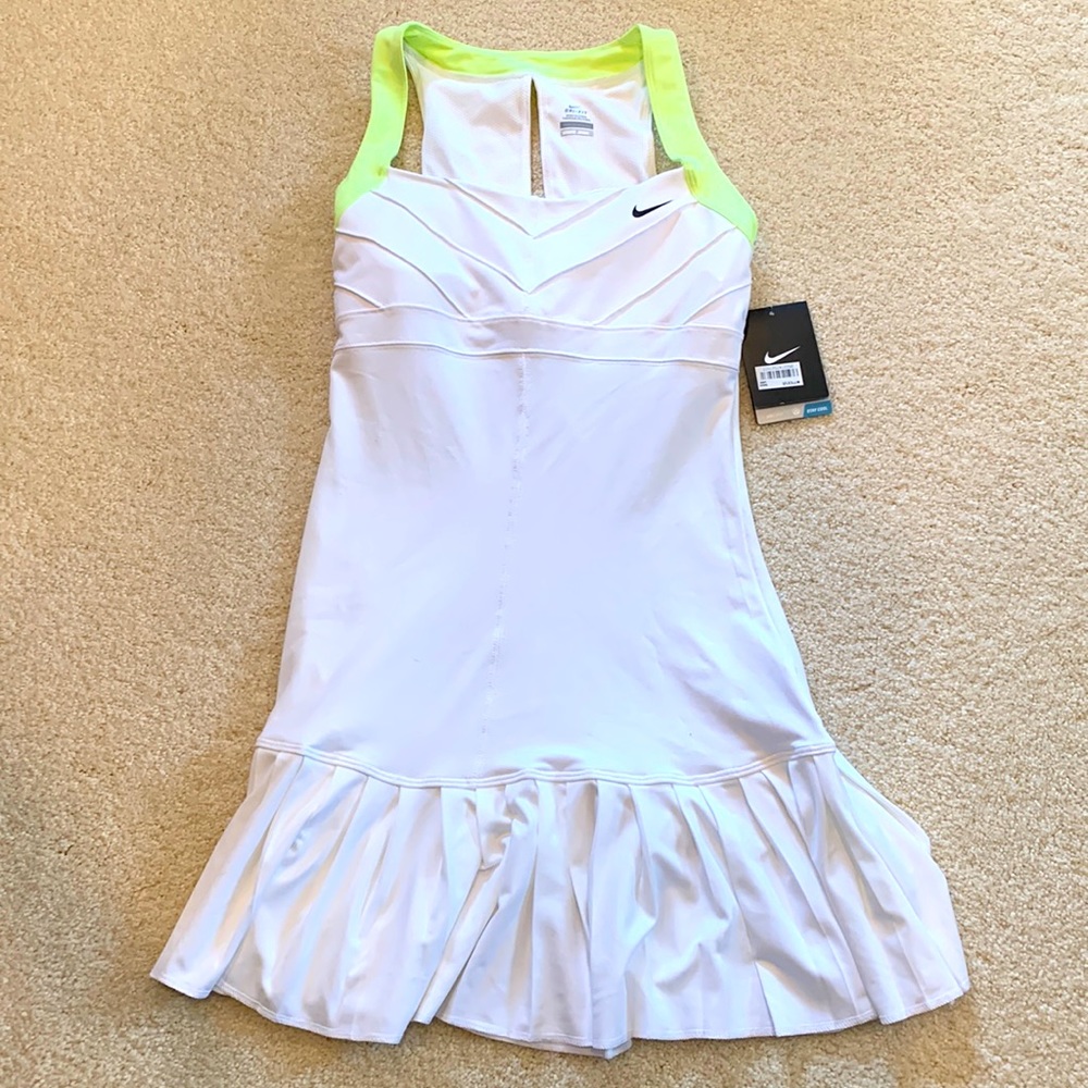 Nike Dri-Fit white tennis dress. Size S